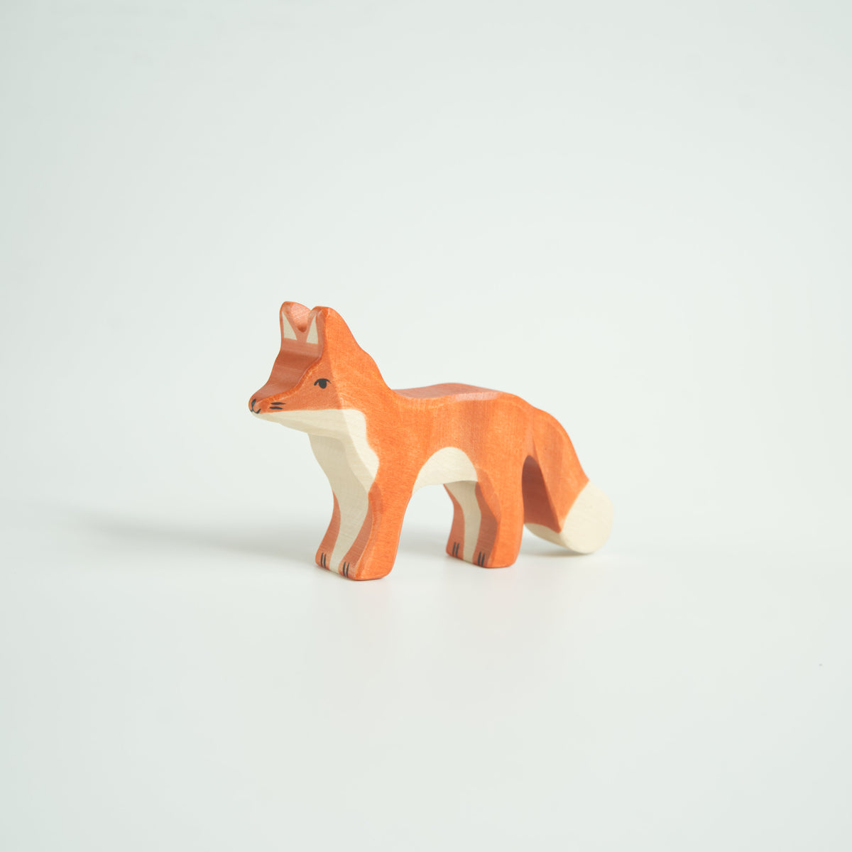 Holztiger Fox Wooden Figurine Big Head
