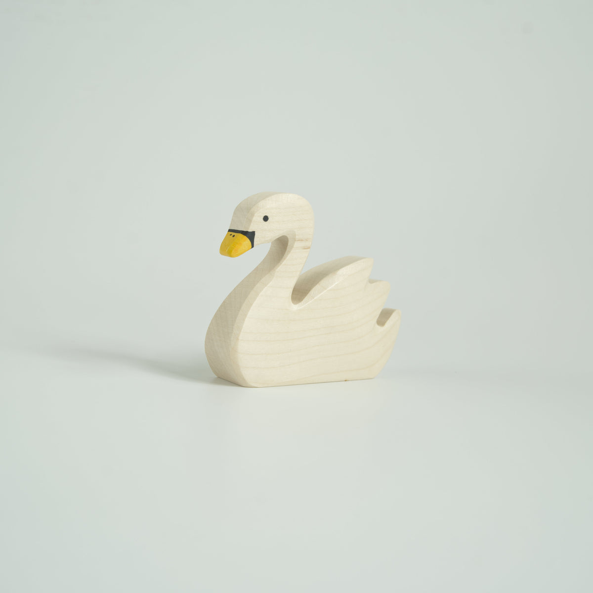 Holztiger Swan Wooden Figurine Big Head