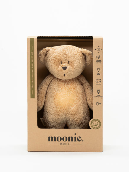 MOONIE 2.0 - The Organic Humming Bear with Lamp - CAPPUCCINO
