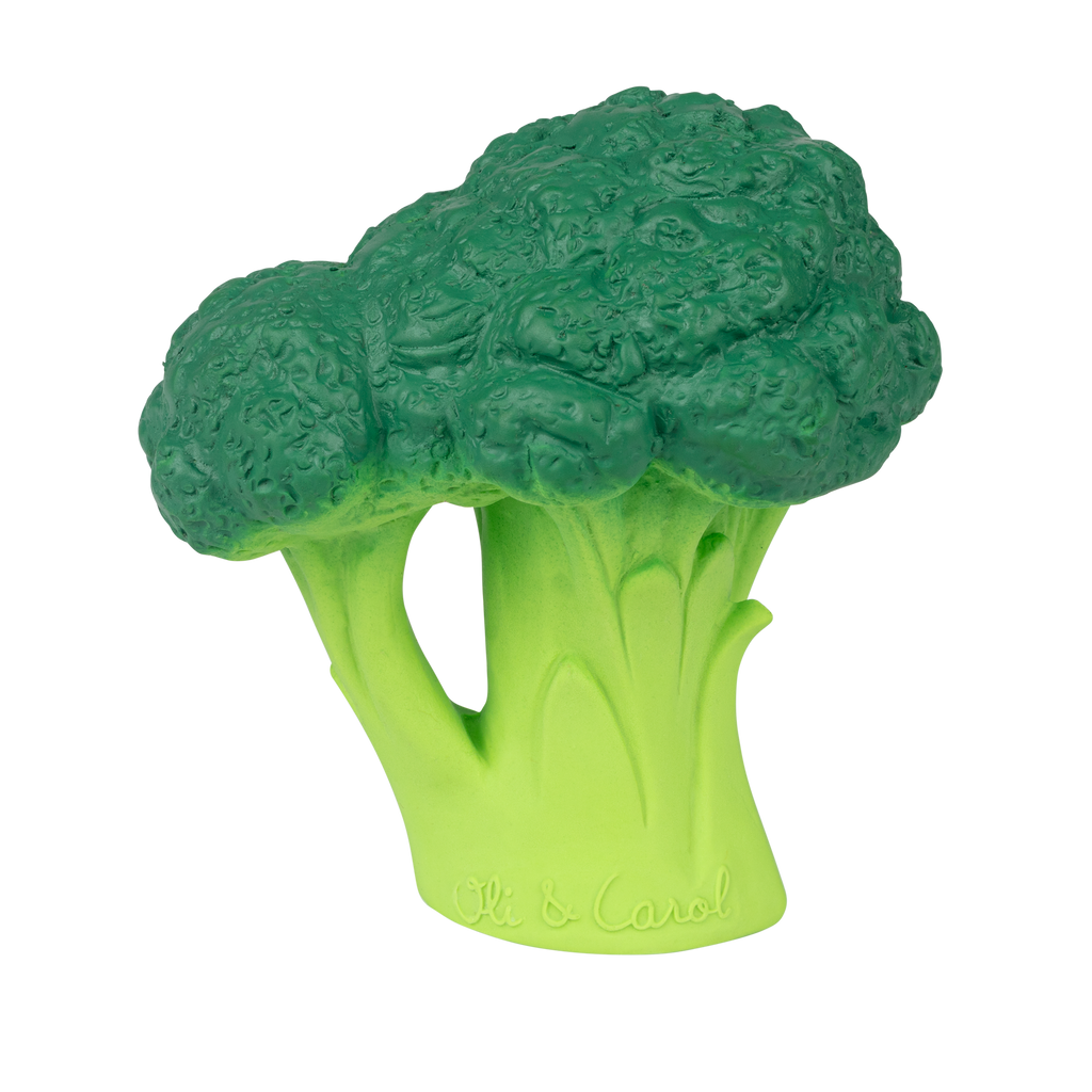 Broccoli Natural Rubber Teether - Big Head
