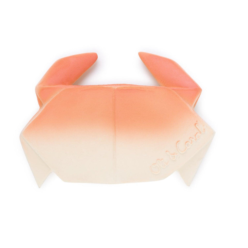 Oli & Carol H2Origami Crab Bath Toy & Teether - Big Head