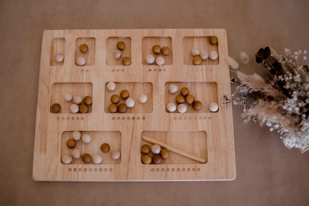 Double Sided Wooden Counting Board - Big Head