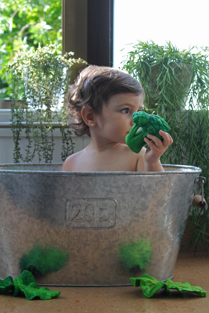 Broccoli Natural Rubber Teether - Big Head