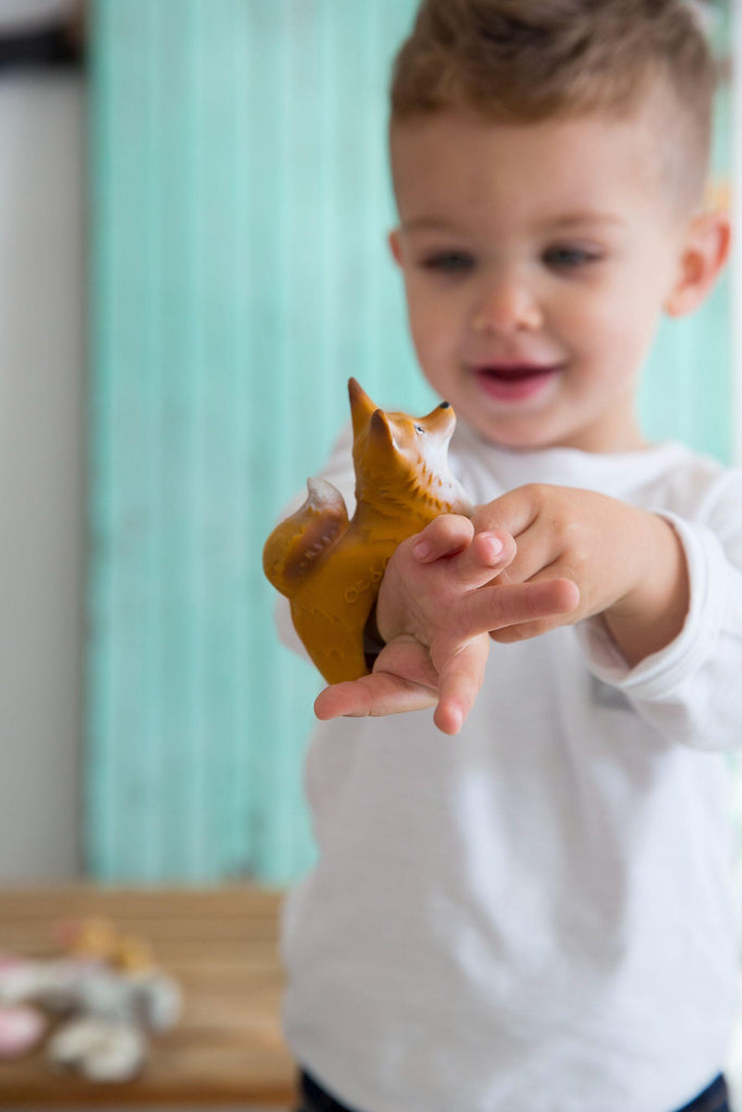 Chewable Bracelet - Rob The Fox  | Oli & Carol Natural Teether - Big Head