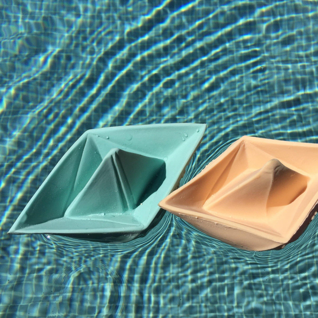 Origami Boat - Bath Toy - Big Head