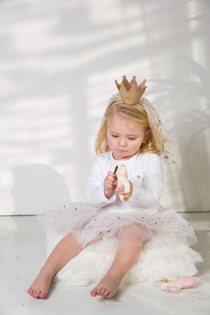 Chewable Bracelet - Stacy The Unicorn  | Oli & Carol Natural Teether - Big Head