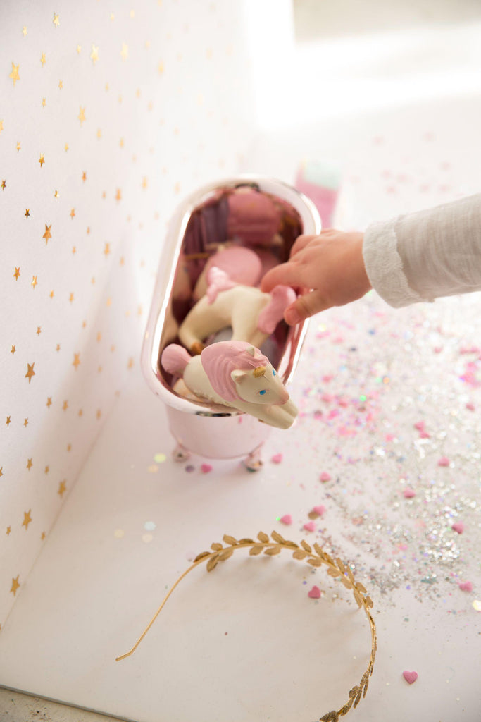 Chewable Bracelet - Stacy The Unicorn  | Oli & Carol Natural Teether - Big Head