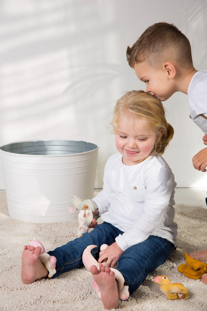 Chewable Bracelet - Stacy The Unicorn  | Oli & Carol Natural Teether - Big Head