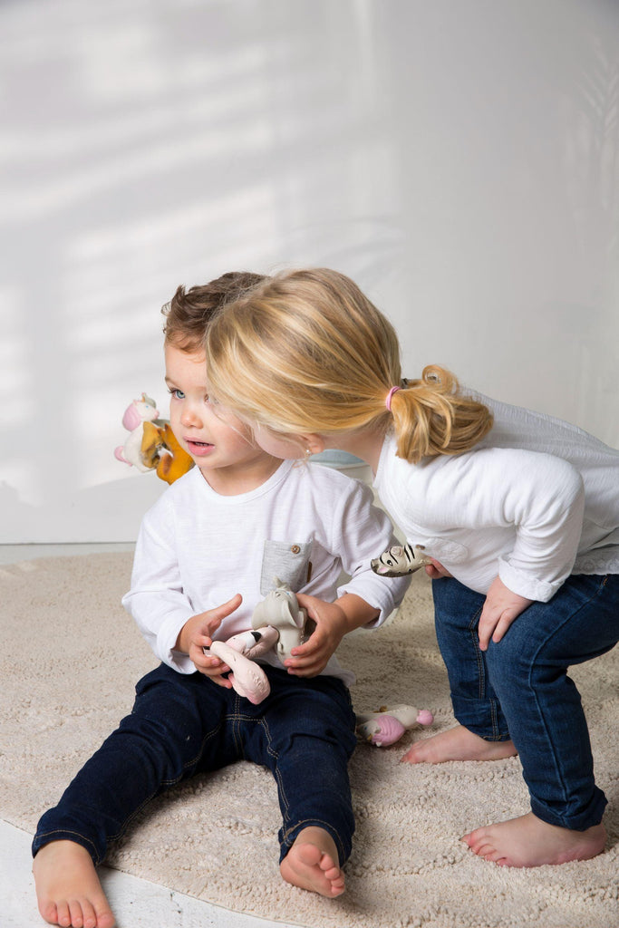 Chewable Bracelet - Zoe The Zebra  | Oli & Carol Natural Teether - Big Head