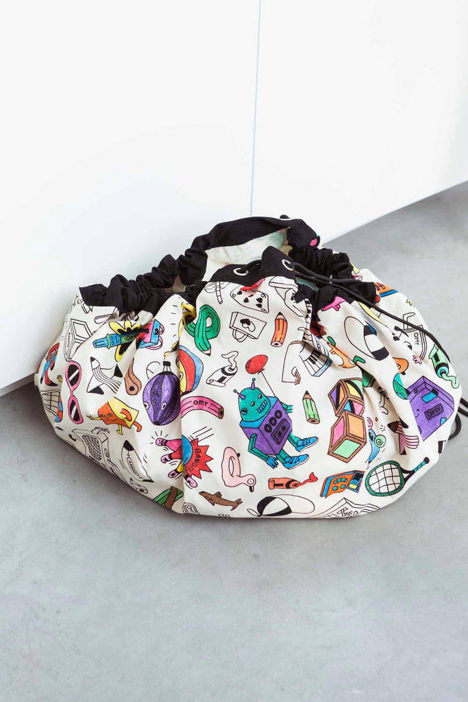 Omy Paris Toy Storage Bag - Big Head