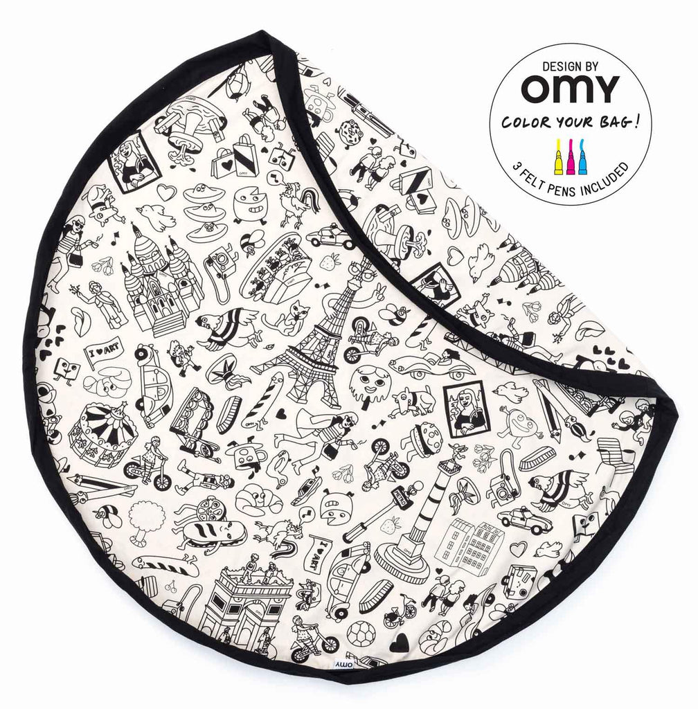 Omy Paris Toy Storage Bag - Big Head