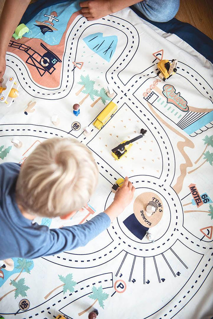 L.A. Roadmap Toy Storage Bag - Big Head