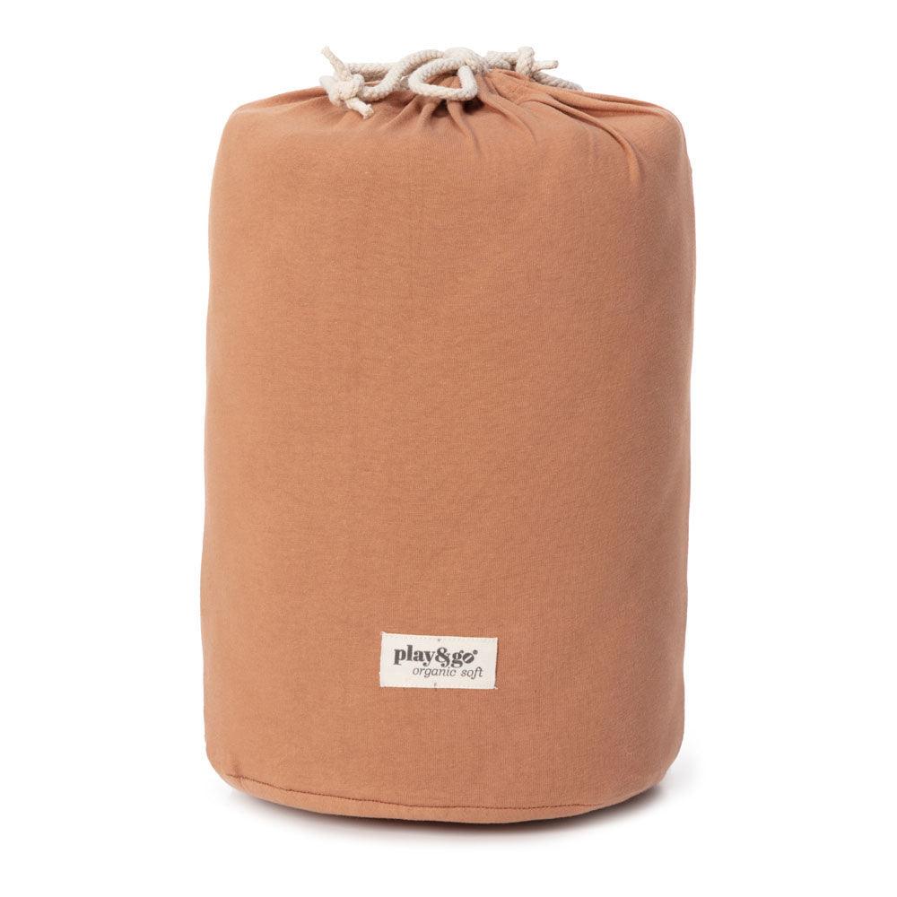 Play&Go Tawny Brown Organic Babymat - Bag - Big Head