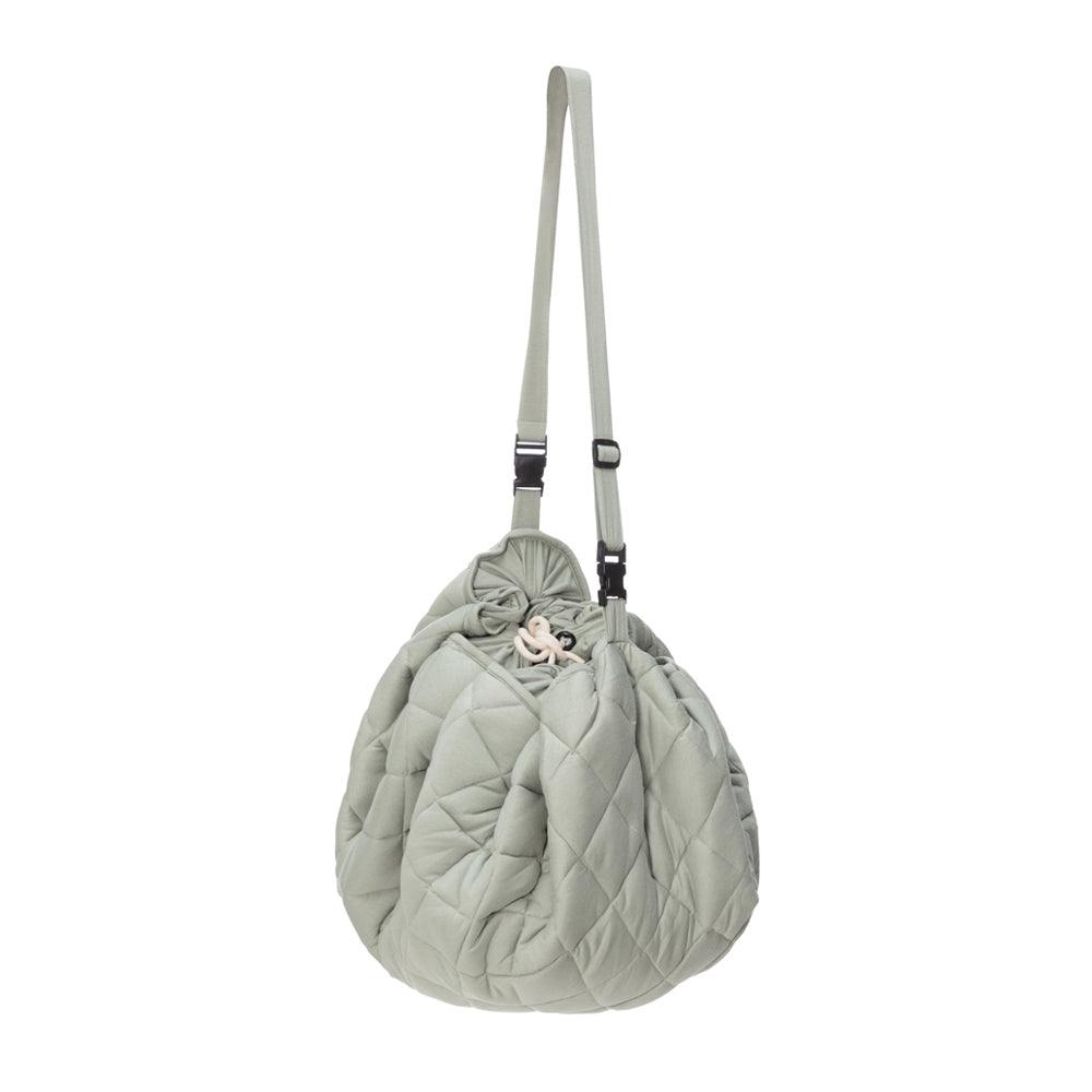 Play&Go Meadow Green Organic Babymat - Bag - Big Head