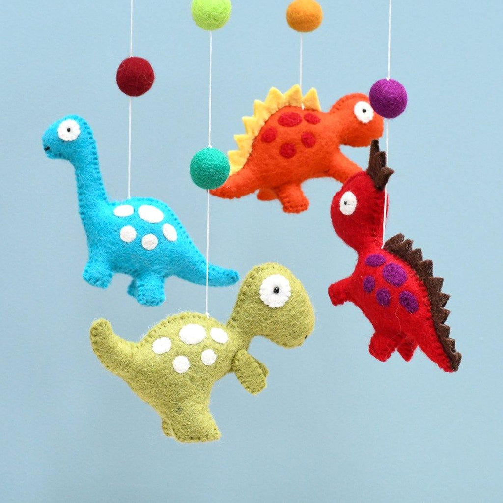 Felt Cot Mobile - Dinosaurs