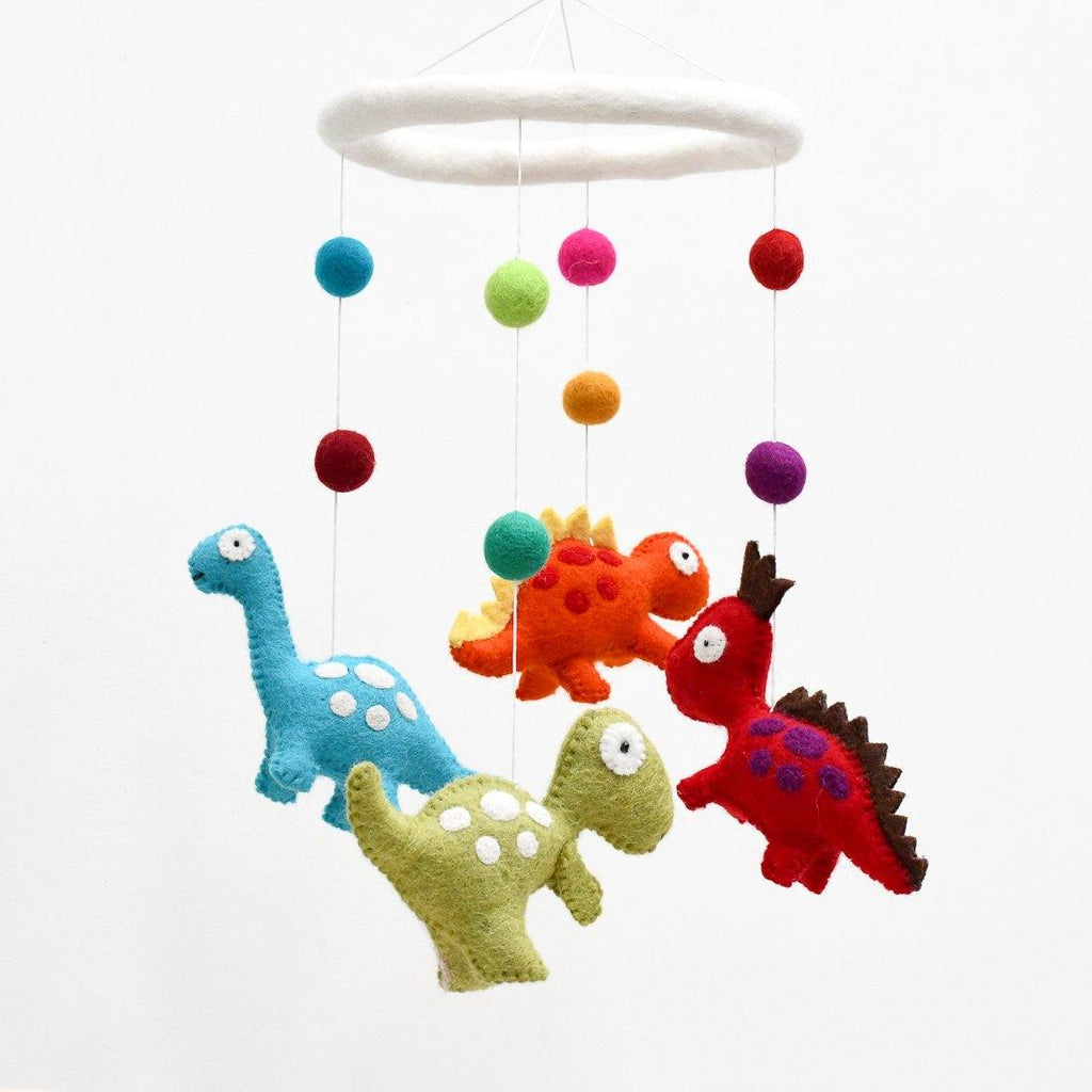 Nursery Cot Mobile - Dinosaurs - Big Head