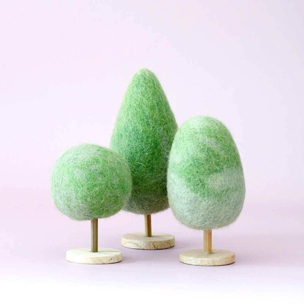 Felt Trees (Set of 3) - Big Head
