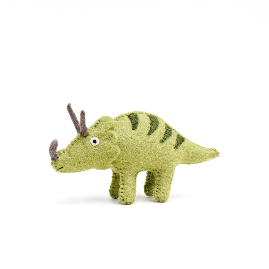 Felt Triceratops Dinosaur Toy - Big Head
