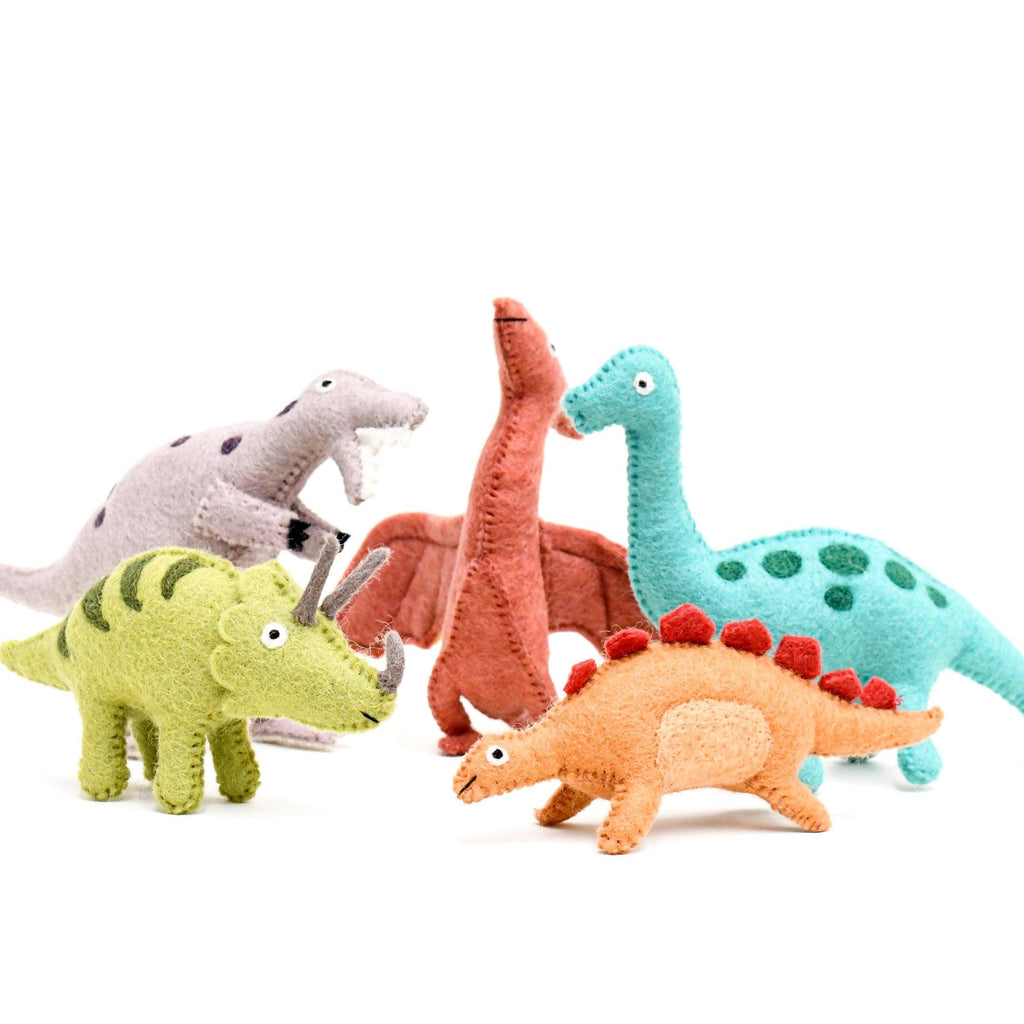 Felt Stegosaurus Dinosaur Toy - Big Head