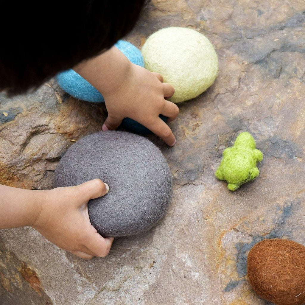 Felt Sensory Stacking Stones - Beach - Big Head