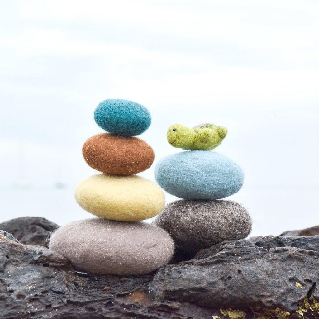 Felt Sensory Stacking Stones - Beach - Big Head