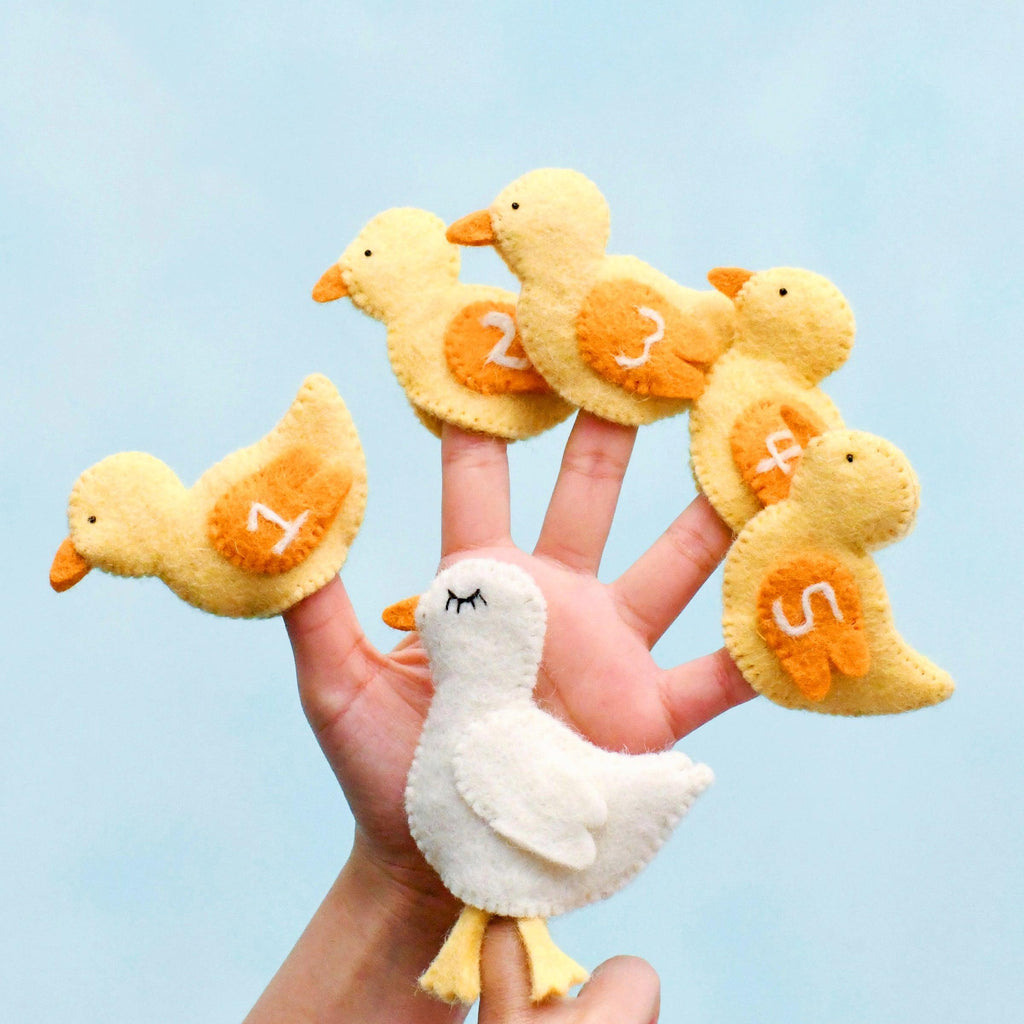 Five Little Ducks, Finger Puppet Set - Big Head