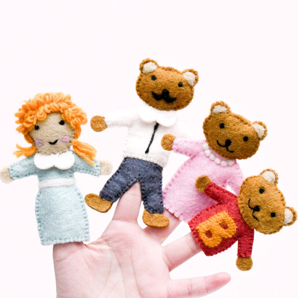 Goldilocks and the Three Bears, Finger Puppet Set - Big Head