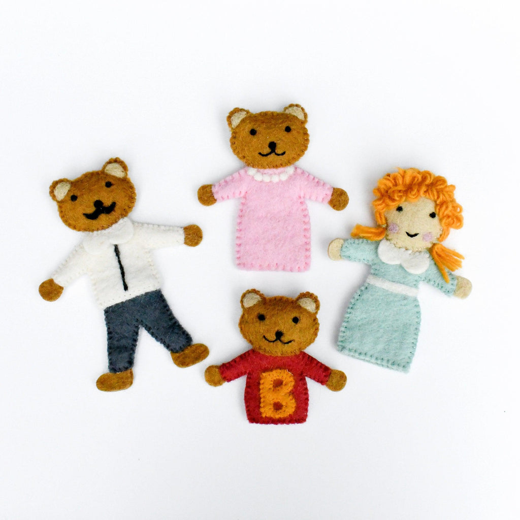 Goldilocks and the Three Bears, Finger Puppet Set - Big Head