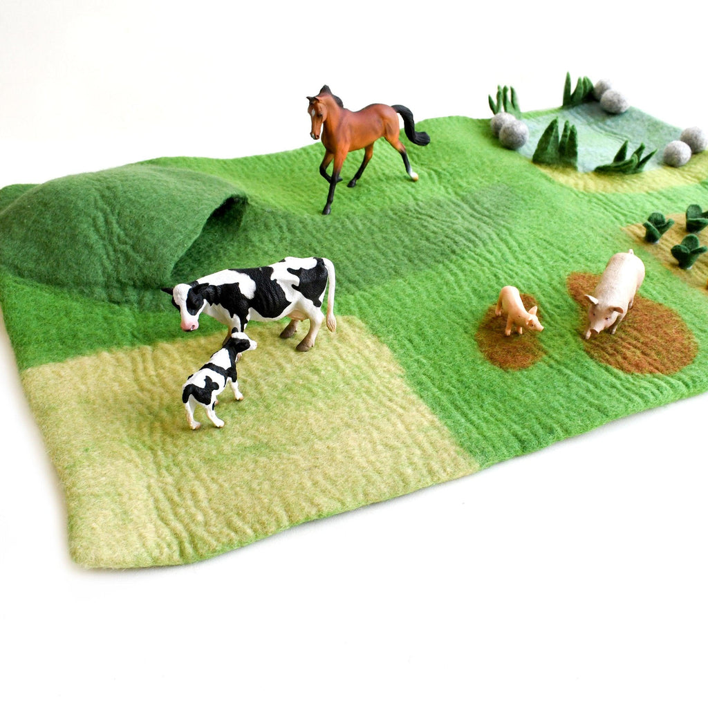 Large Farm Play Mat Playscape - Big Head