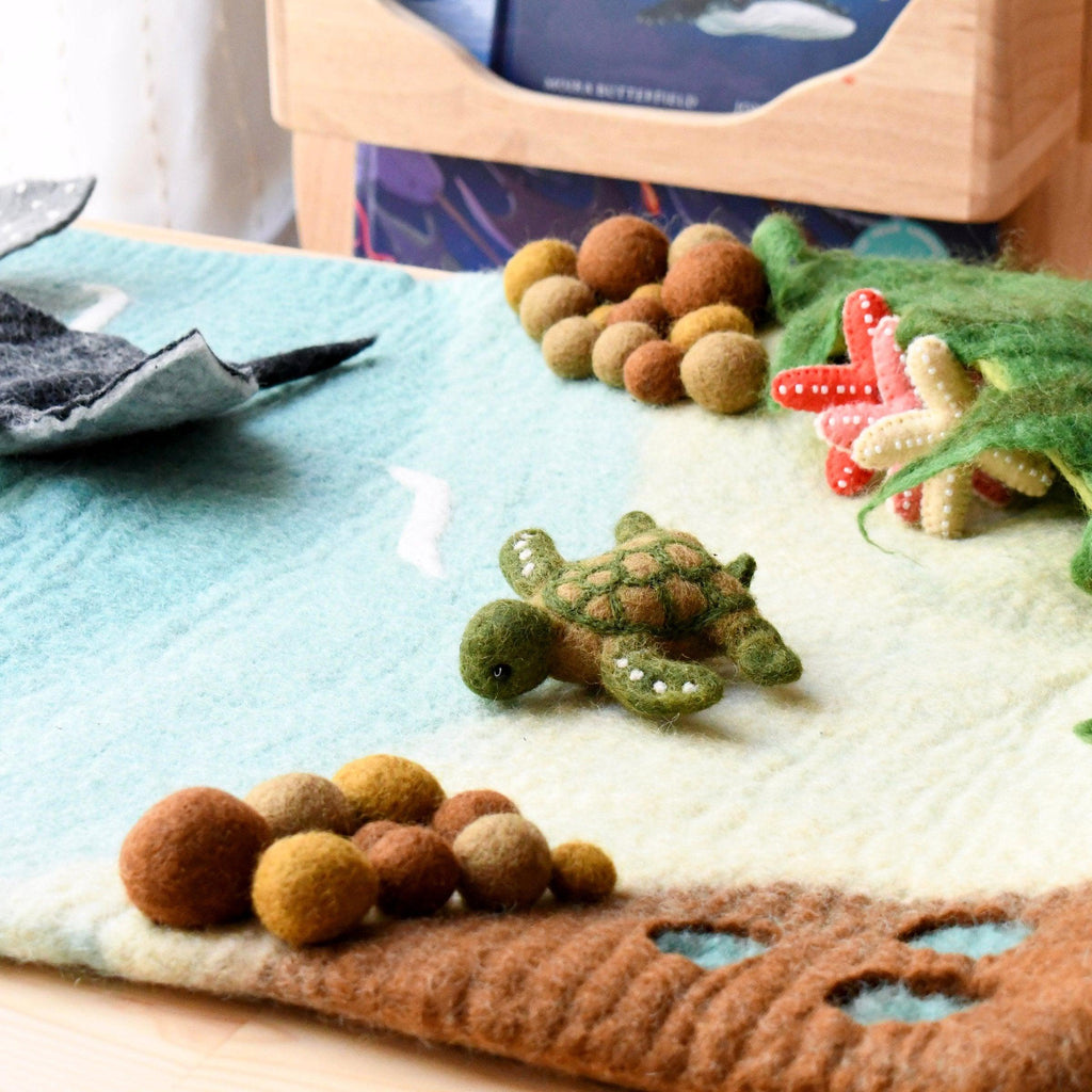 Large Sea and Rockpool Play Mat Playscape - Big Head