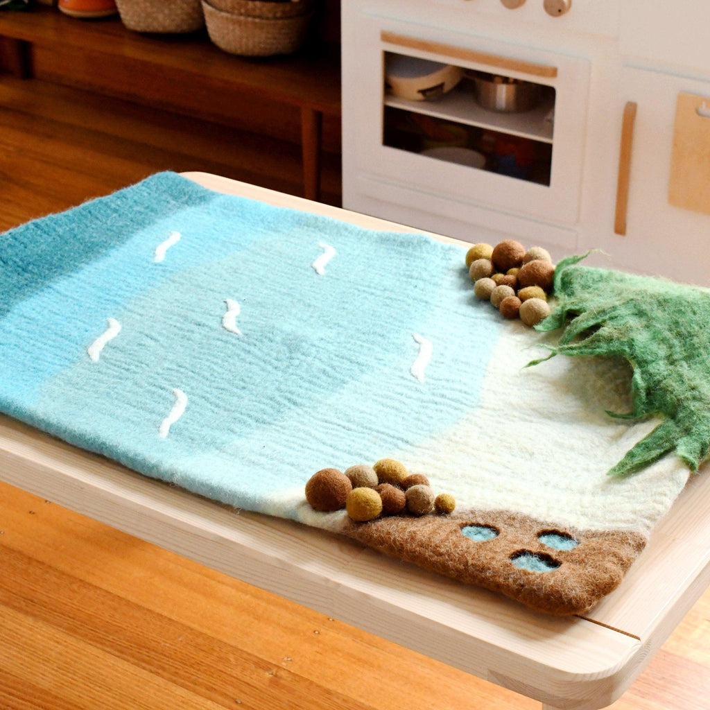 Large Sea and Rockpool Play Mat Playscape - Big Head