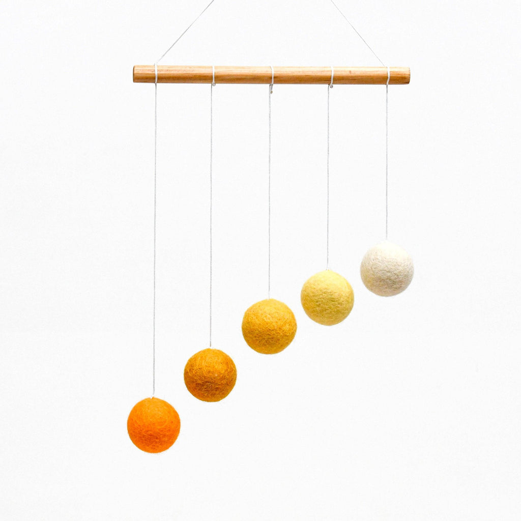 Montessori Gobbi Baby Mobile - Yellow - Big Head