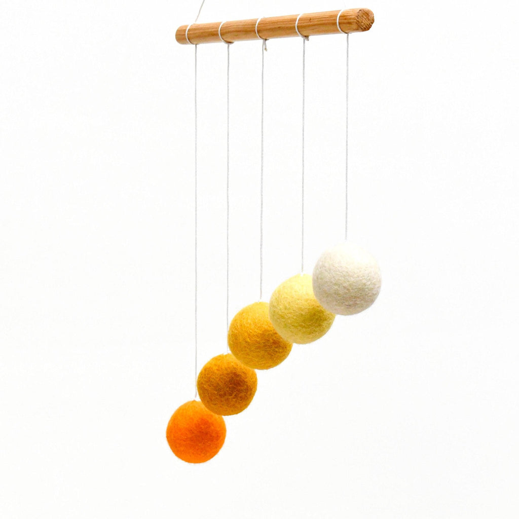 Montessori Gobbi Baby Mobile - Yellow - Big Head