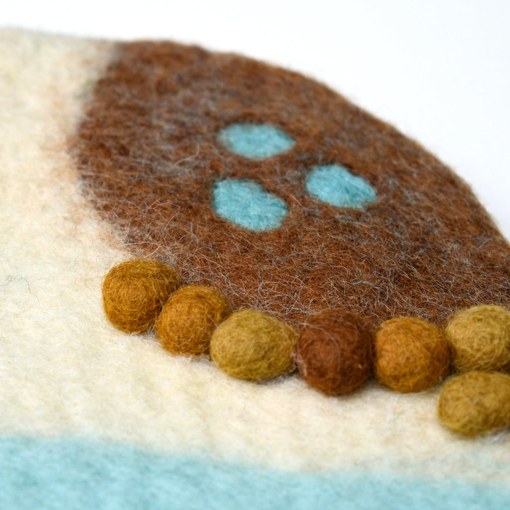 Sea, Beach and Rockpool Play Mat Playscape - Big Head