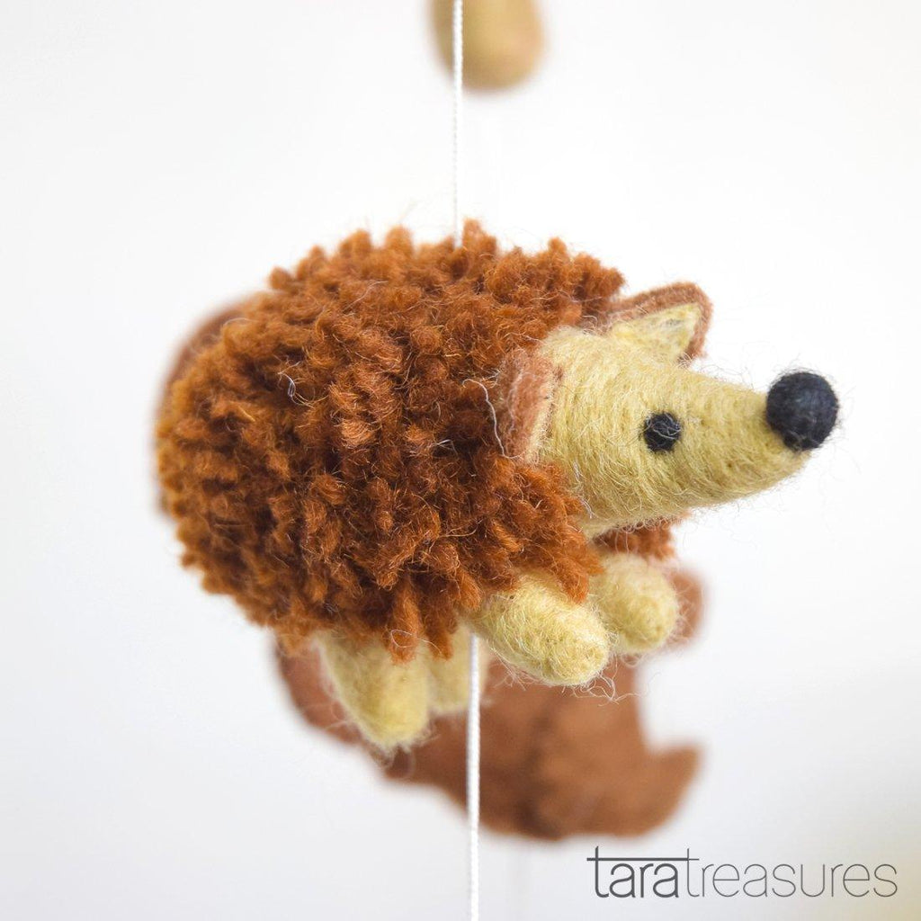 Nursery Cot Mobile - Woodland Animals - Big Head